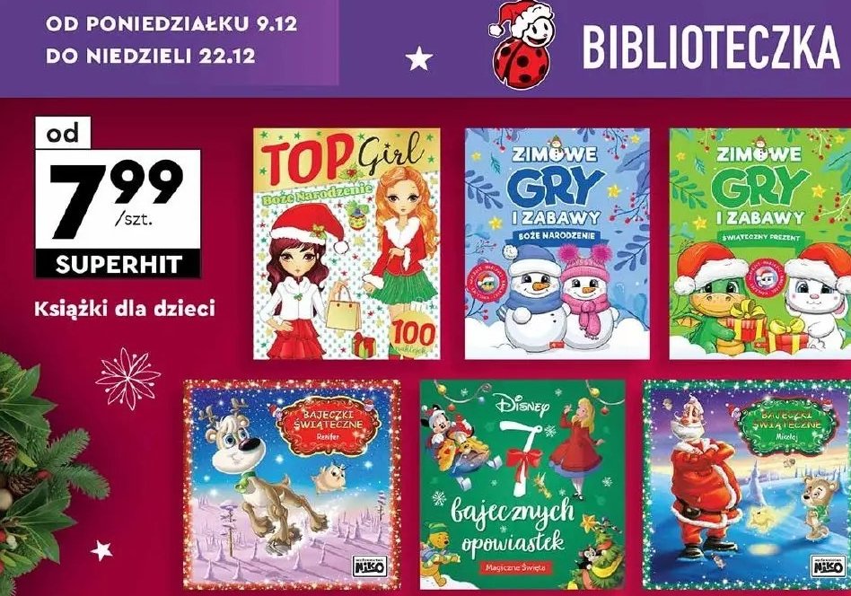 Bajeczki świąteczne promocja w Biedronka