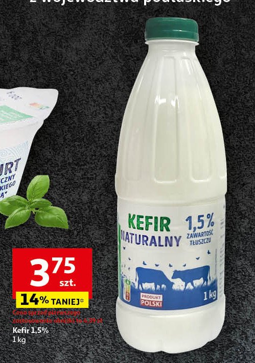 Kefir naturalny 1.5% Auchan pewni dobrego promocja
