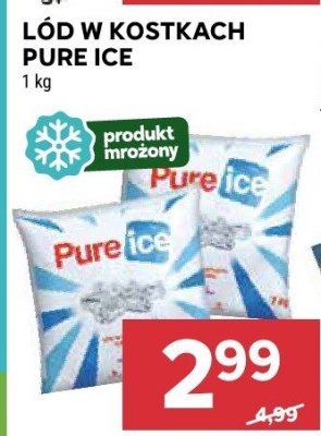 Lód w kostkach Pure Ice promocja w Stokrotka