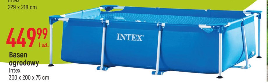 Basen ze stela偶em 300 x 200 x 75 cm Intex promocja