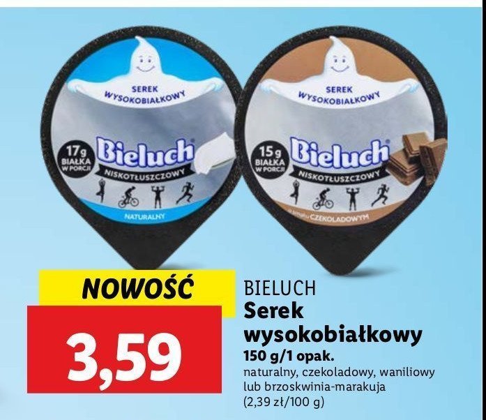 Serek wysokobiałkowy czekoladowy Bieluch promocja