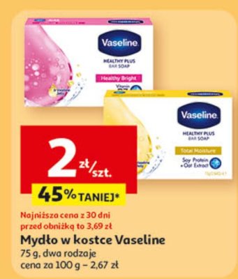 Mydło w kostce Vaseline 75 g, dwa rodzaje promocja w Auchan