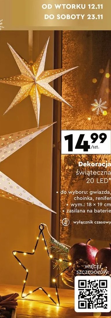 Renifer 20 led promocja w Biedronka