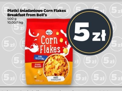 Płatki śniadaniowe Corn Flakes Breakfast from Bell's promocja w Netto