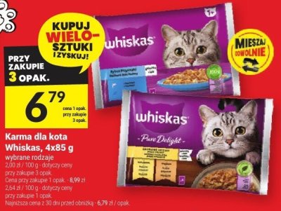 Karma dla kota 4x85 g promocja w Twój Market