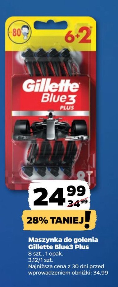 Maszynka do golenia GILLETTE BLUE 3 PLUS promocja