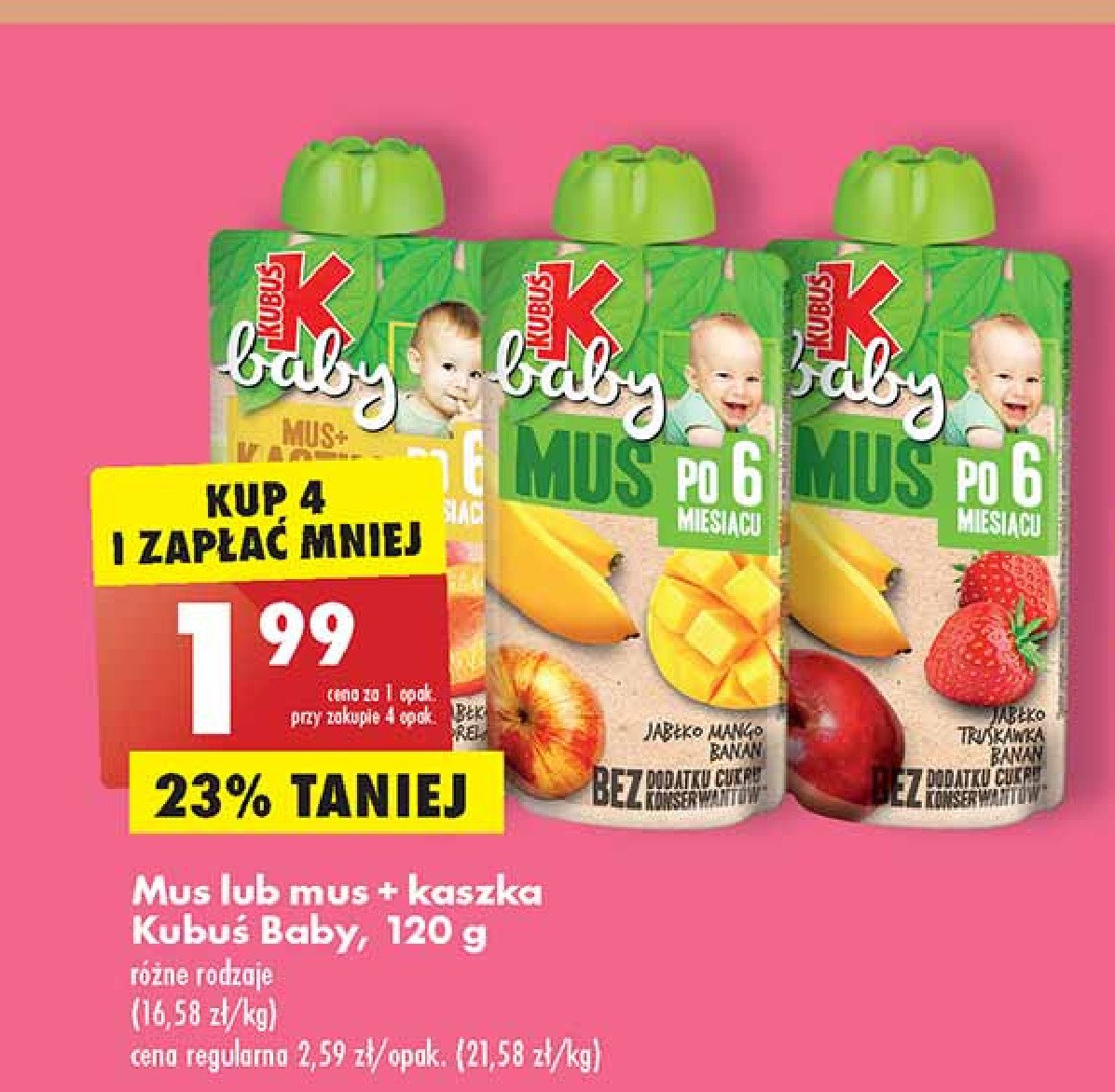 Musz jabło-banan-mango Kubuś baby promocje