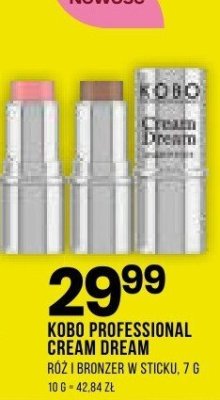 Róż i bronzer KOBO Professional Cream Dream w sztyfcie promocja w Drogerie Natura