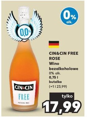 Wino Cin&cin rose free promocja