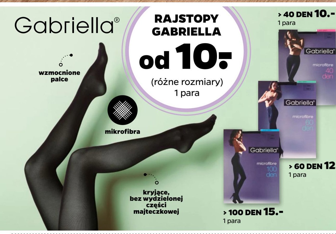 Rajstopy z mikrofibry 60 den 2-4 Gabriella promocja