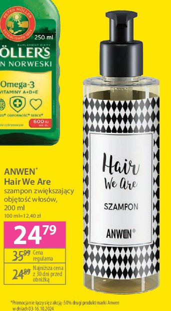 Szampon zwiekszający objętość włosów Anwen hair we are promocja