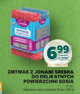 Zmywak z jonami srebra do delikatnych powierzchni Grosik promocja w Stokrotka