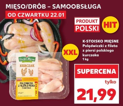 Polędwiczki z fileta z piersi polskiego kurczaka promocja w Kaufland