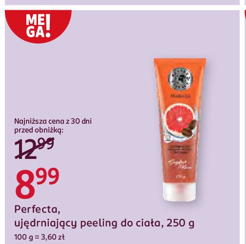 Ujędrniający peeling myjący do ciała grejpfrut i kawa Perfecta planet essence promocja w Rossmann