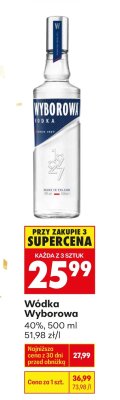 Wódka Wyborowa promocja w Biedronka