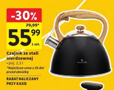 Czajnik ze stali nierdzewnej promocja w Intermarche