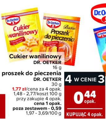 Proszek do pieczenia Dr. oetker promocja