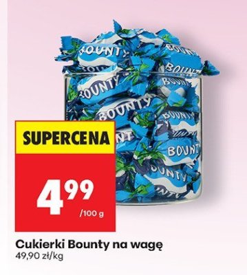 Cukierki Bounty na wagę promocja w Biedronka