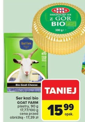 Ser kozi bio GOAT FARM promocja w Carrefour Market
