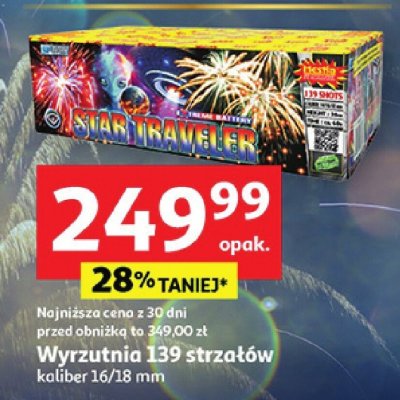 Wyrzutnia 139 strzałów kaliber 16/18 mm Sky Marbler promocja w Auchan