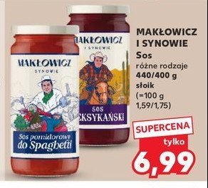 Sos pomidorowy do spaghetti Mak艂owicz i synowie promocja