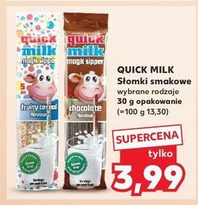 Słomka do mleka owocowa Quick milk promocja