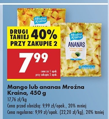 Ananas Mroźna kraina promocja w Biedronka