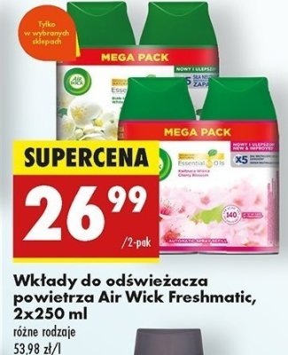 Wkład białe kwiaty Air wick promocja