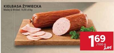 Kiełbasa żywiecka Madej & Wróbel promocja w Stokrotka