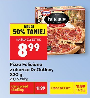 Pizza Feliciana z chorizo Dr.Oetker promocja w Biedronka