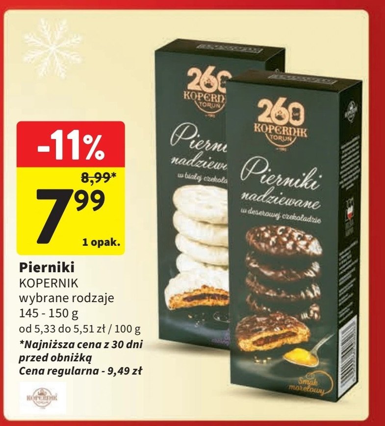 Pierniki w deserowej czekoladzie Kopernik promocja