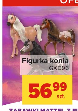 Figurka mustang ko艅 duch wolno艣ci czarny Mattel promocja