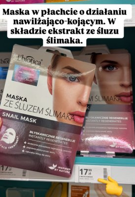 Maska ze śluzem ślimaka  promocja w Hebe