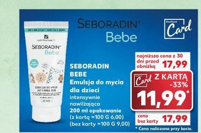 Emulsja do mycia SEBORADIN BEBE promocja