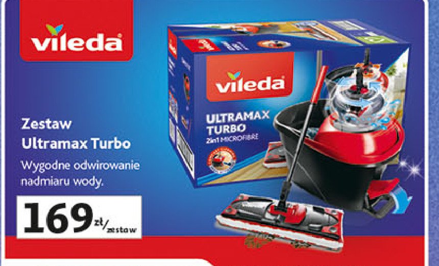 Mop ultramax turbo 2w1 Vileda promocja w Auchan