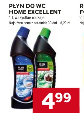 Płyn do wc leśny Home excellent promocja