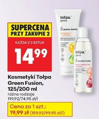 Kosmetyki Green Fusion 125/200 ml różne rodzaje promocja w Biedronka