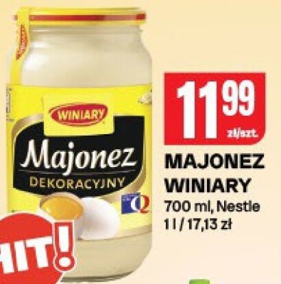 Majonez dekoracyjny Winiary promocja w Chorten