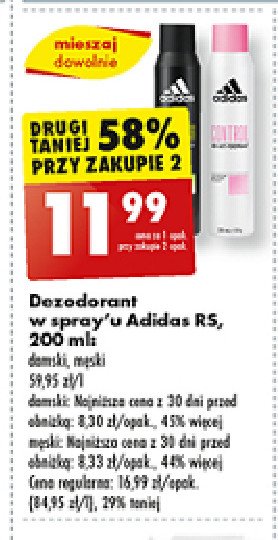 Dezodorant Adidas men pure game Adidas cosmetics promocja