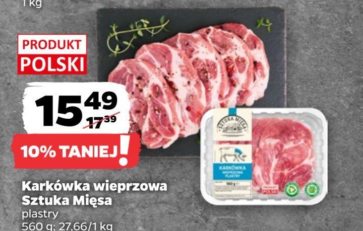 Karkówka wieprzowa plastry promocja