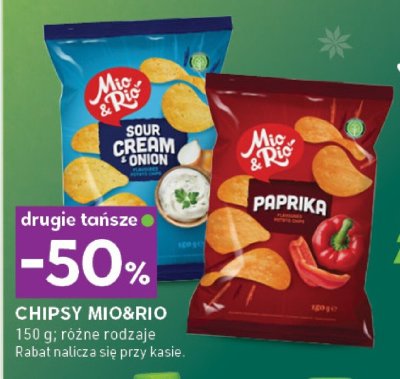 Chipsy Mio&Rio różne rodzaje promocja w Stokrotka