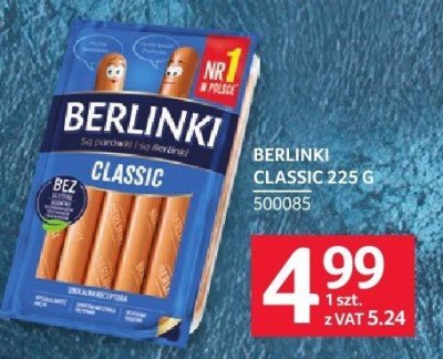 Berlinki classic 225 g promocja w Selgros