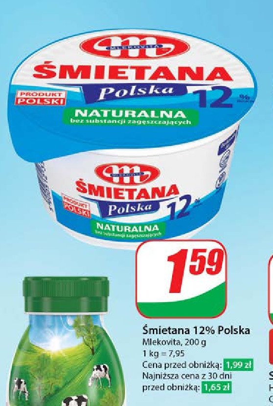Śmietana polska 12 % Mlekovita promocja