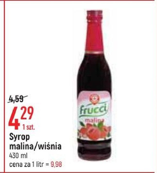 Syrop wiśniowy Wiodąca marka frucci promocja