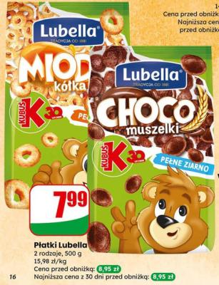 Płatki Lubella Mlodzi Kółka promocja w Dino