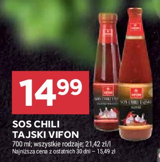 Sos tajski chili słodki Vifon promocja w Stokrotka