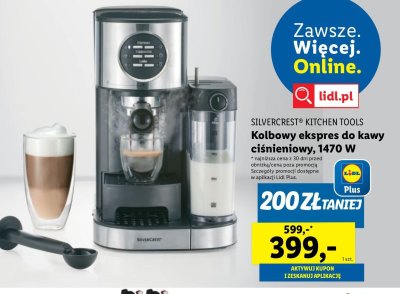 Ekspres do kawy ciśnieniowy kolbowy 1470 w Silvercrest promocja