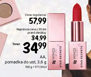 Pomadka do ust 202 semi matte Aa wings of color promocja