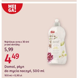 Płyn do mycia naczyń pear perfect Domol promocja w Rossmann