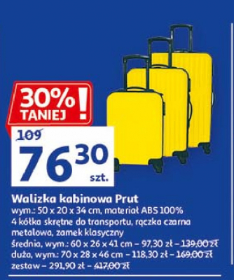 Walizka kabinowa prut 50 x 20 x 34 cm promocja